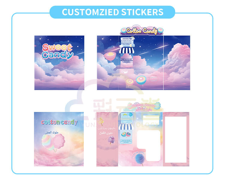 CT580mini Cotton Candy Vending Machine Automated For Indoor / Outdoor