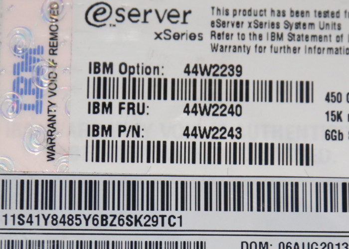 450G SAS Interface IBM Hard Disk 44W2239 44W2240 X3650 High Durability