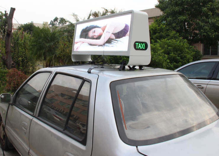 6000 Nits Taxi LED Display Aluminum Cabinet For Effective Advertising