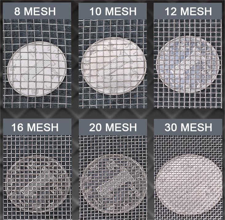 Custom 304/316 Ss Stainless Steel Woven Wire Mesh Filter Screen