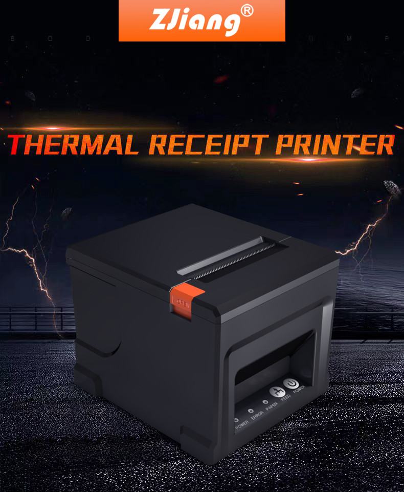 3 Inch 80mm POS Thermal Printers RJ11 Interface With Auto Cutter
