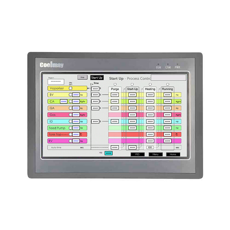 10inch Touch Screen HMI With PLC 60K Colors 30DI / 30DO 16AI / 8AO