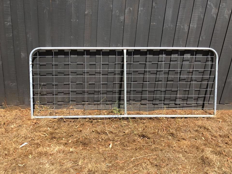 Gate I Stay 8' (2400mm) - Mesh Metal Farm Gates livestock Brisbane Pick up