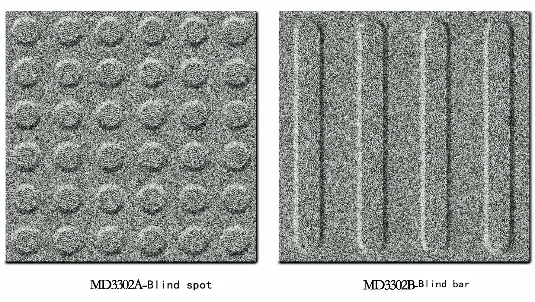 Blind Strip And Blind Spot 600x600x12mm Full body Gray Non-Slip Blind Path Tiles And Floor Paving Tile For Park