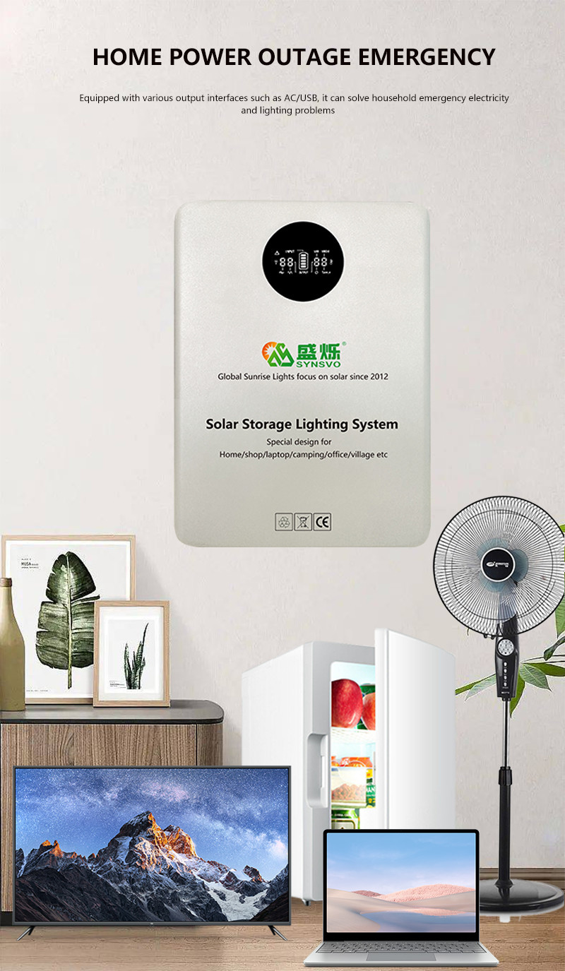 22*30cm Portable Solar Generating Systems Versatile Design Wall Mounted