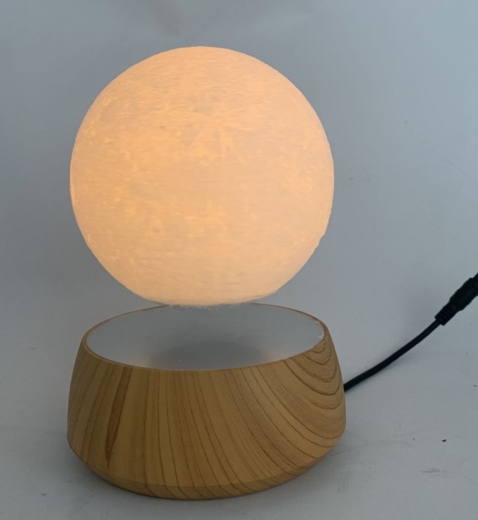 promotion new square base magnetic levitation 6inch moon lamp light for decor gift