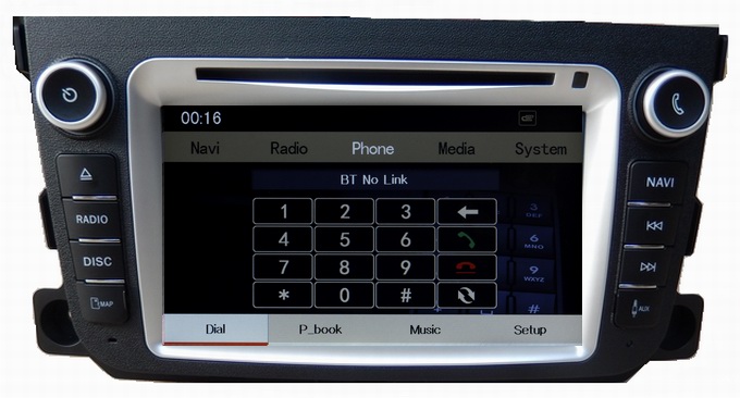 Ouchuangbo Auto DVD System for Mercedes Benz Smart Fortwo 2010-2013 GPS Nav Multimedia Stereo USB iPod TVOCB-1506