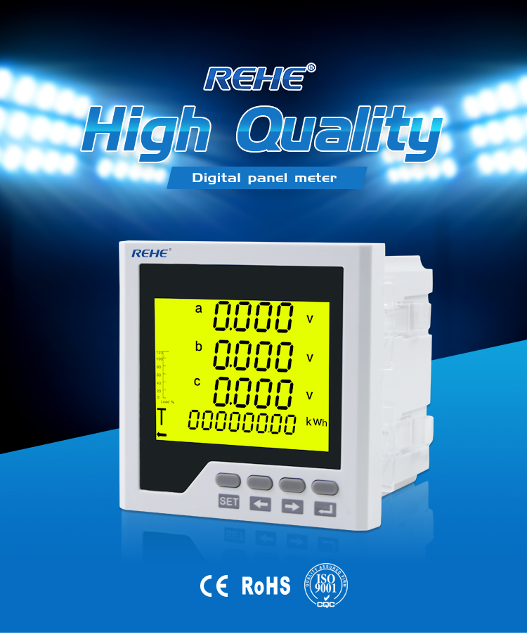 Display Simple Operation Intelligent 96*96mmThree Phase Multi-function Meter CN-3D3Y