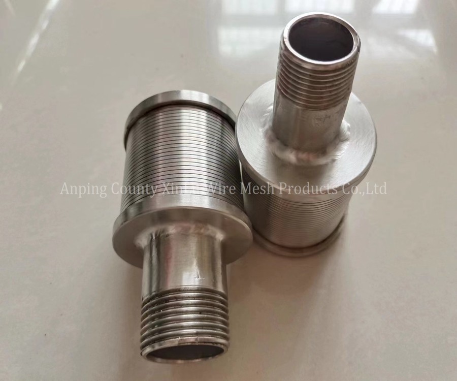 Stainless Steel 316L Screen Nozzle Shape Wedge Wire Johnson Screen with Contunous SLot Filter Nozzle