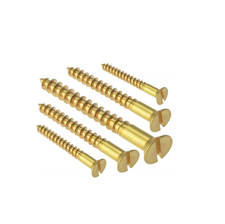 Slotted Raised Countersunk Oval Head Wood Screws BS1210 DIN95 Customized