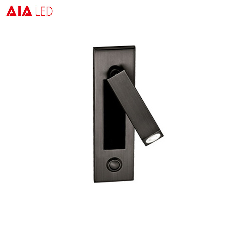 IP40 Recessed adjustable interior 3W LED wall light & led bedroom wall light for hotel