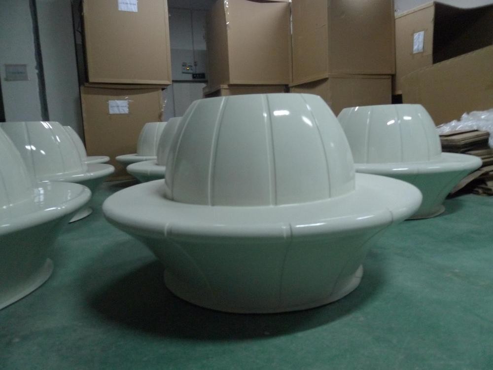 Custom Logo Resin Table Sets Garden Fiberglass Table Bench Furniture