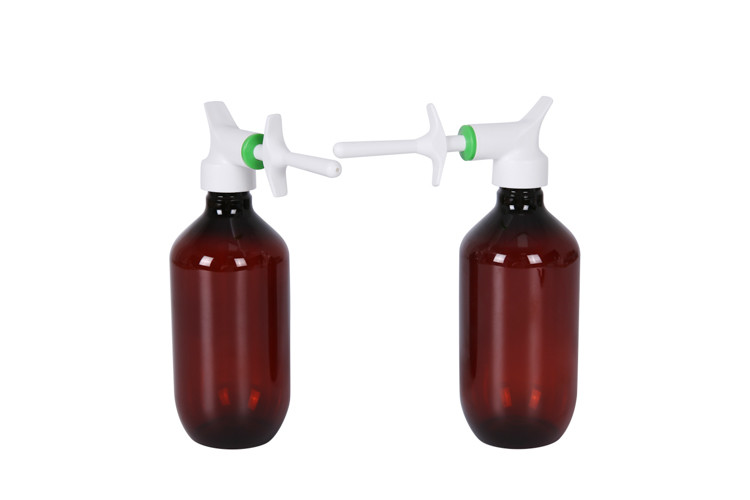 500ml Customized Color And Customized Logo PET Bottle + PP Pump Skincare Packaging / Shampoo / Gel Packaging UKH03