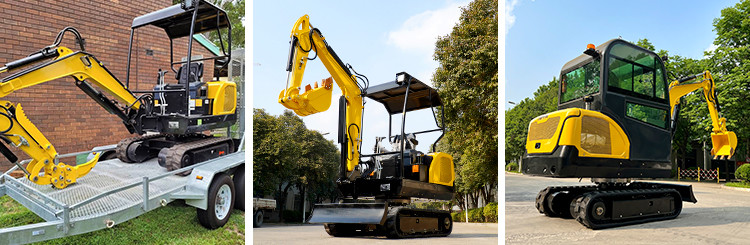 Mini Small Micro Digger Excavator Anti Collision 2 Ton Mini Excavator