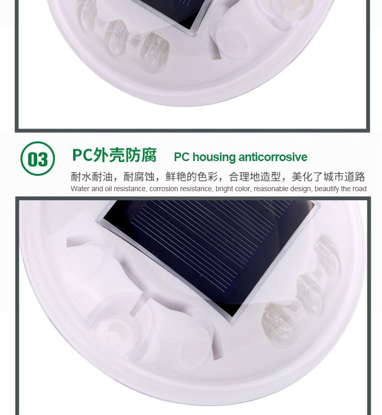 Durable Plastic Reflective Round Road Stud with Road Traffic Safety Warning Function