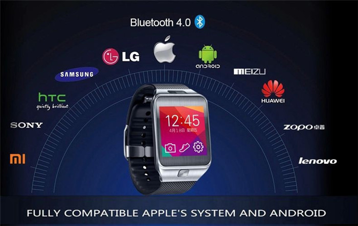 2015 New Fashion HDC Galaxy Gear 2 G2 Bluetooth Smart watch wristwatch Wholesale