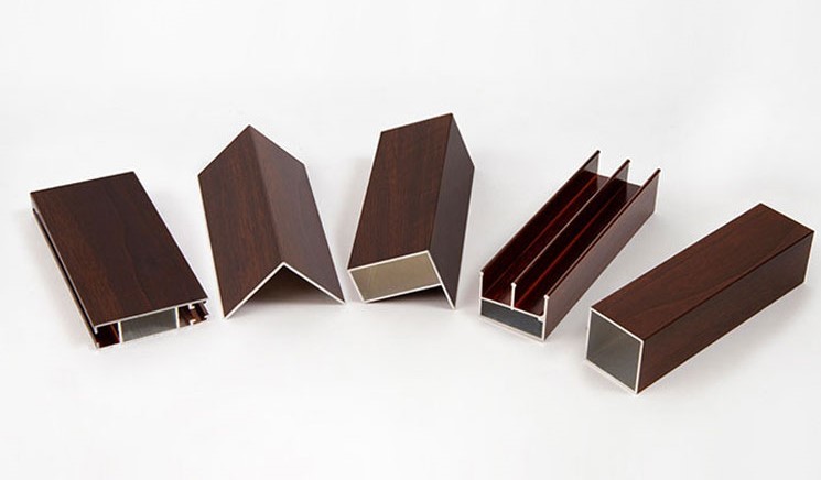 0.7mm Wood Grain 6061 Aluminum Extrusion For Kitchen Cabinet