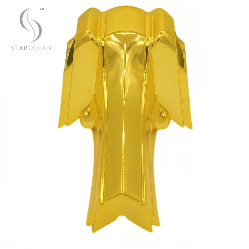 Gold Plastic Die-Cast Coffin Accessories, Metalized Coating Of Coffin Parts 10# G