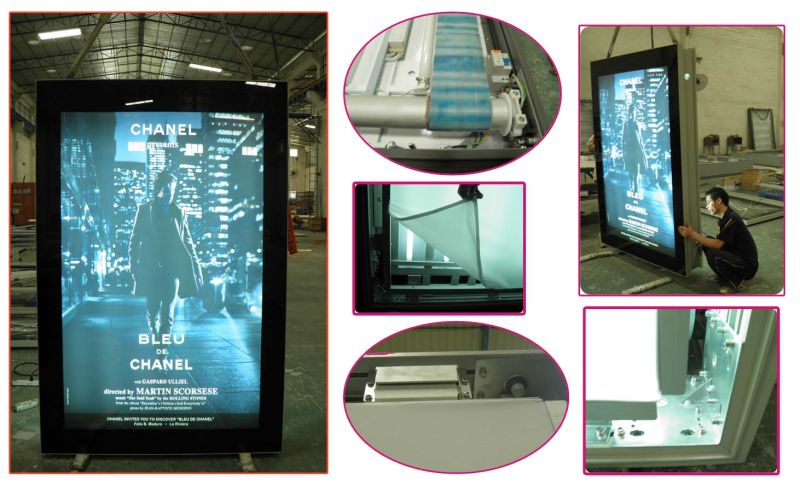 Mupi Scrolling LED Strip Light Box