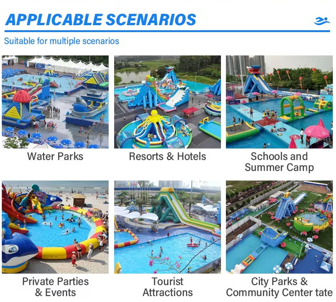 Customizable INFLATABLE WATER PARK for Your Water Park Business