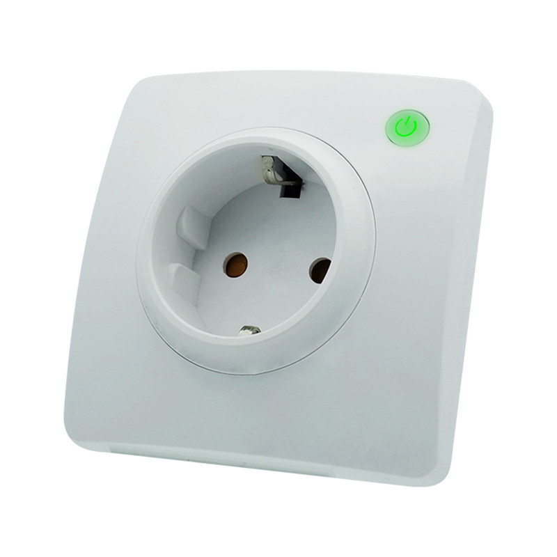Alexa Google Home Wifi Power Socket , EU Standard Remote Control Wall Plugs