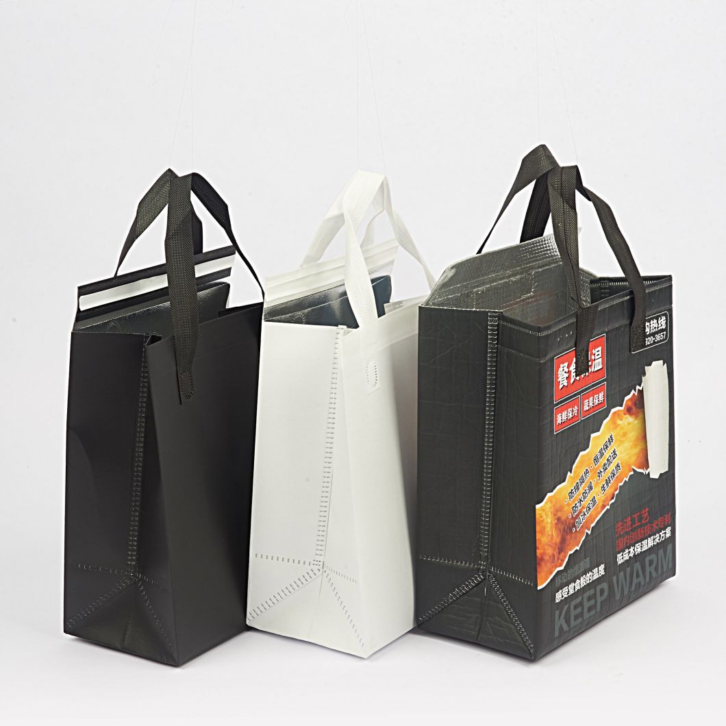 Garment Custom with Zipper Tote Laminated Cooler Nonwoven Bag