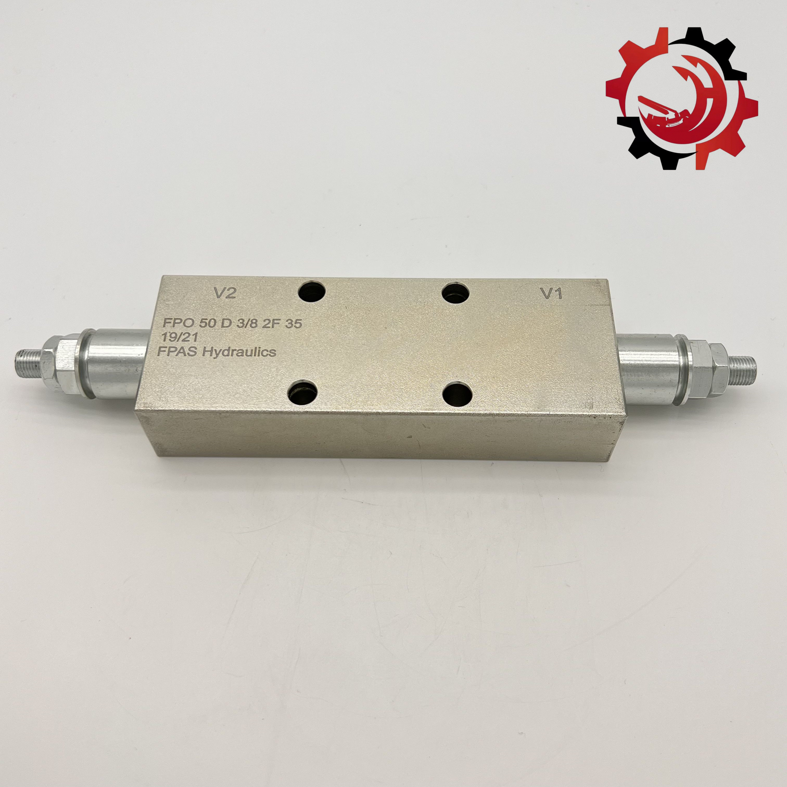FPO 50 D 3/8 2F 35 Balance Valve Silver Color OEM For Concrete Pump Truck Parts