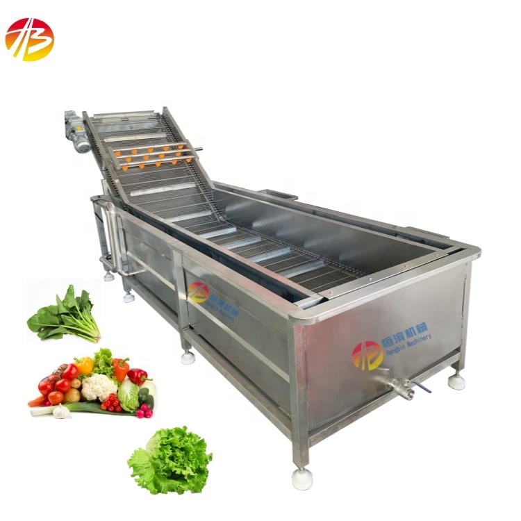 1000kg/h Capacity Vegetable and Fruit Air Bubble Washing Machine for Industrial Market