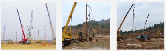 High Performance Vibroflot Equipment Vibro Compaction Piling Engineering