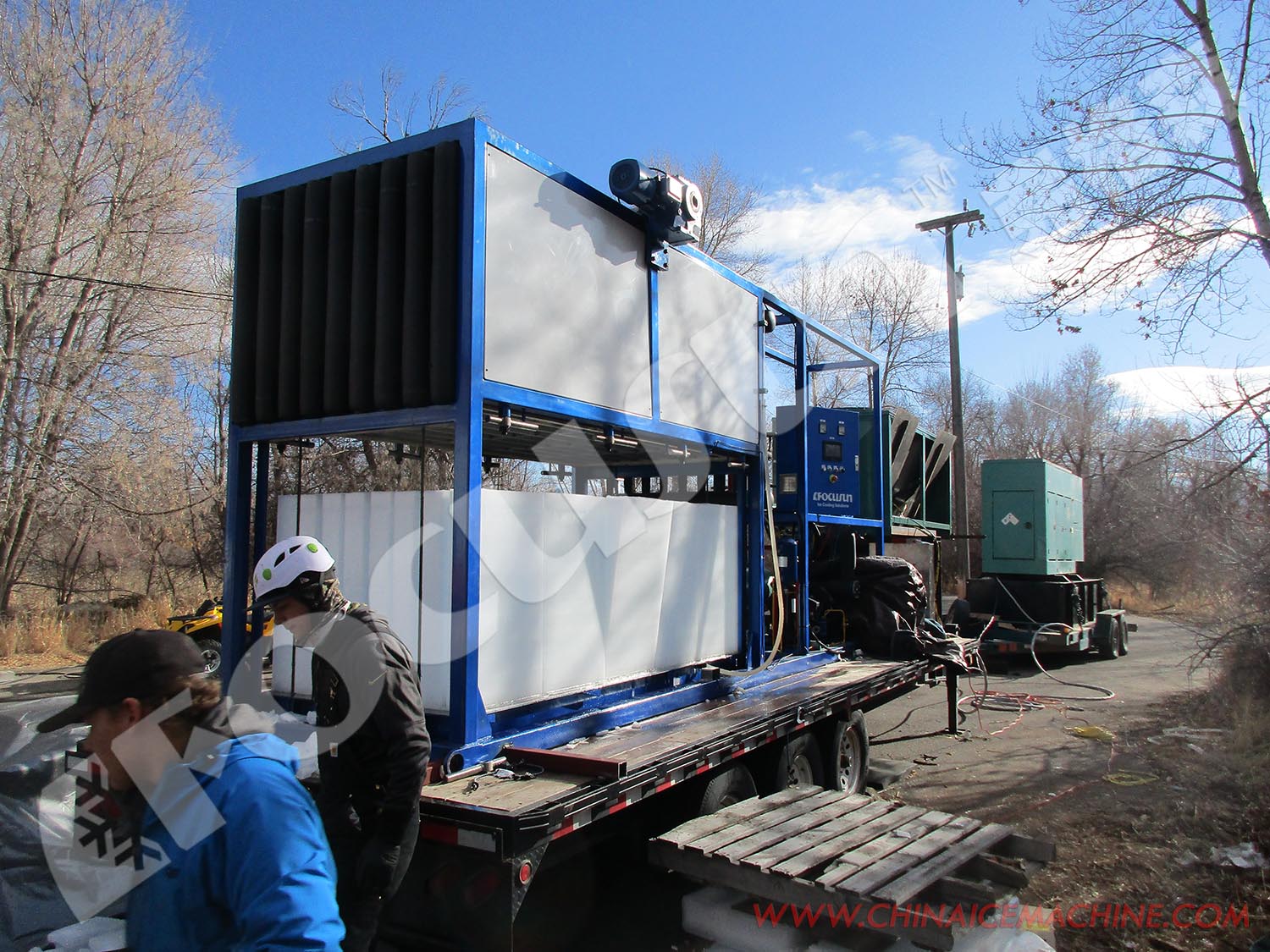 6-tonne Capacity Ice Block Machine for Bar or Block Ice in Sur Commande Dimensions