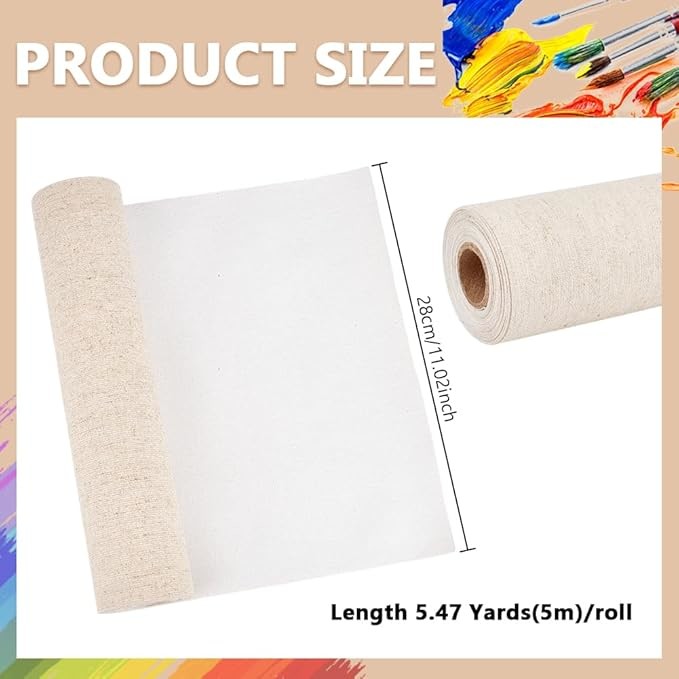 100% Cotton Unstretched Canvas Roll For Gesso Art Painting and Oil Painting