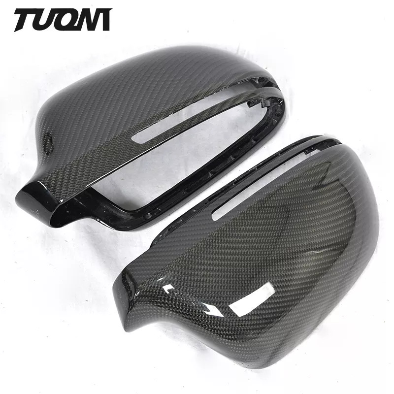 ABS Auto Side Mirror Covers Carbon Fiber Rearview Mirror Cover For Audi A6 C7