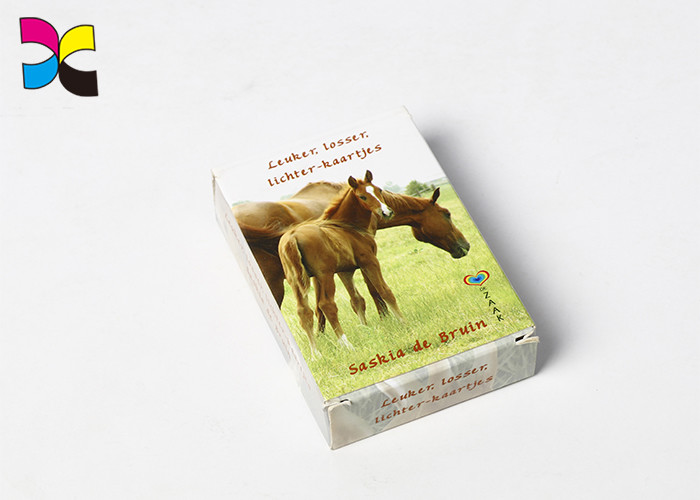 Playing Card Printing Services Two Side Glossy Art Paper 200gsm Eco Friendly