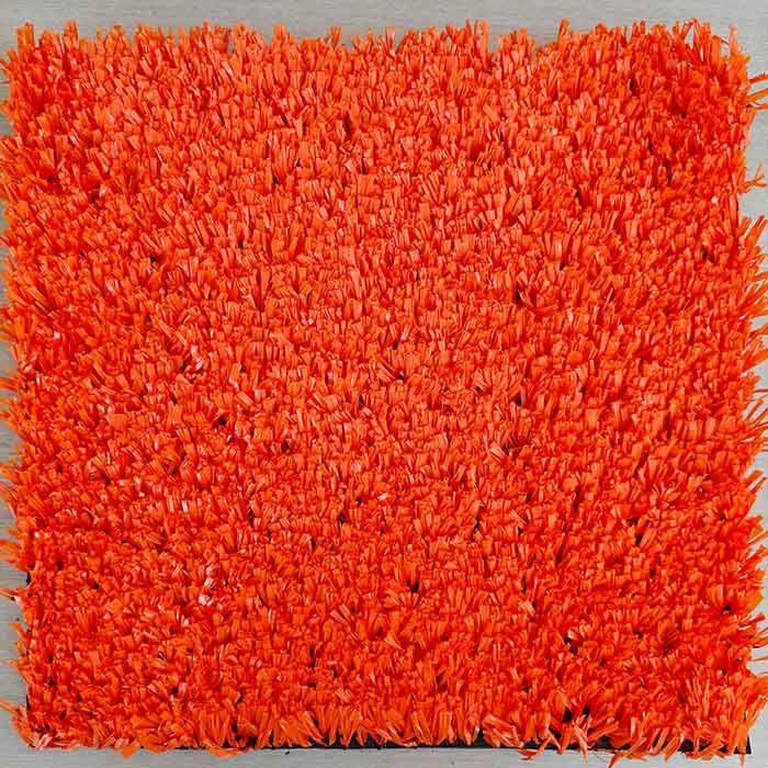 25mm Orange Artificial Turf Tennis Court Multi Functional For Sports Facilities With UV Resistance