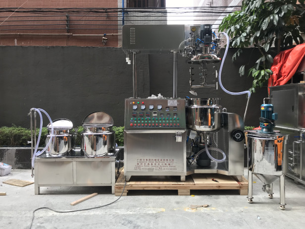 SUS316 Cosmetic Cream Mixer Small Capacity Vacuum Toothpaste Emulsifying Mixer