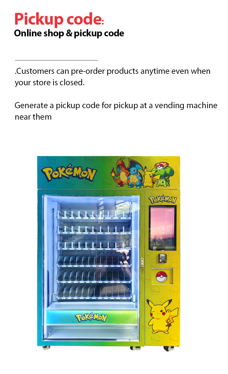 Big Capacity Pokémon & TCG Card Elevator Vending Machine for Card Shops, Collectors & Vending Operators