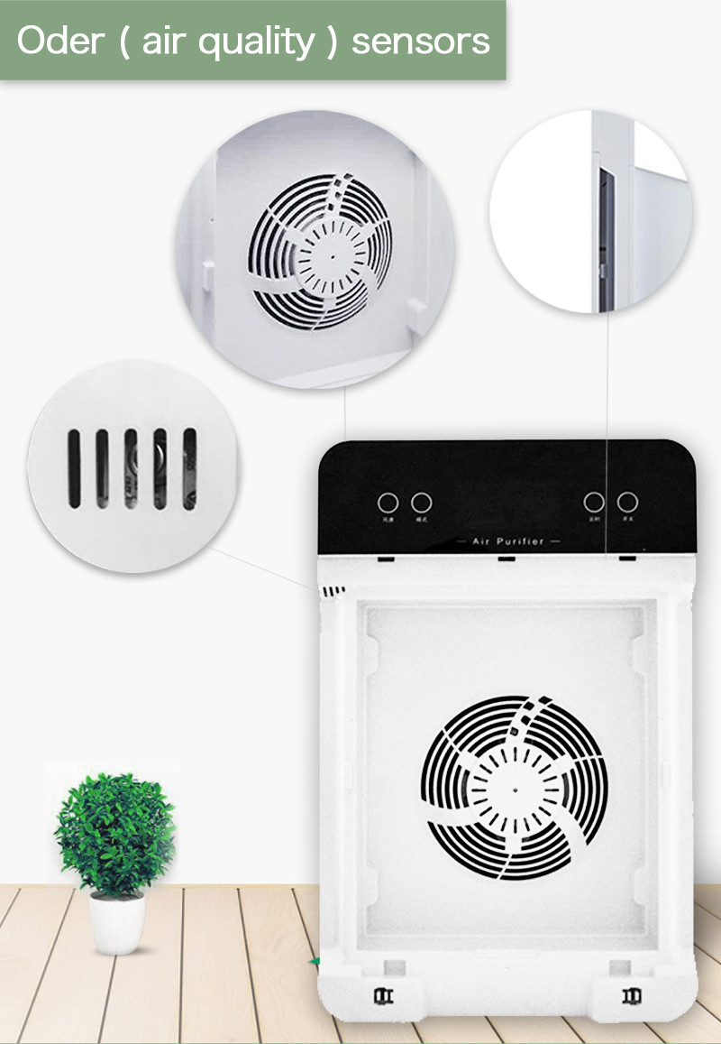 Multi Function LCD Touch Panel PM2.5 Air Purifier For Smoking Room