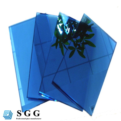 High quality & nice price Reflective Dark Blue Glass Factory