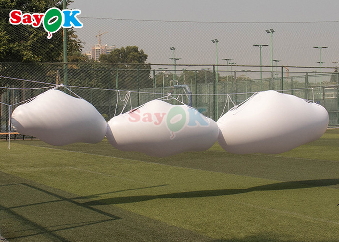 Customized Inflatable Cloud LED Lighting For Club Decoration Inflatable Pavilion At Music Festival