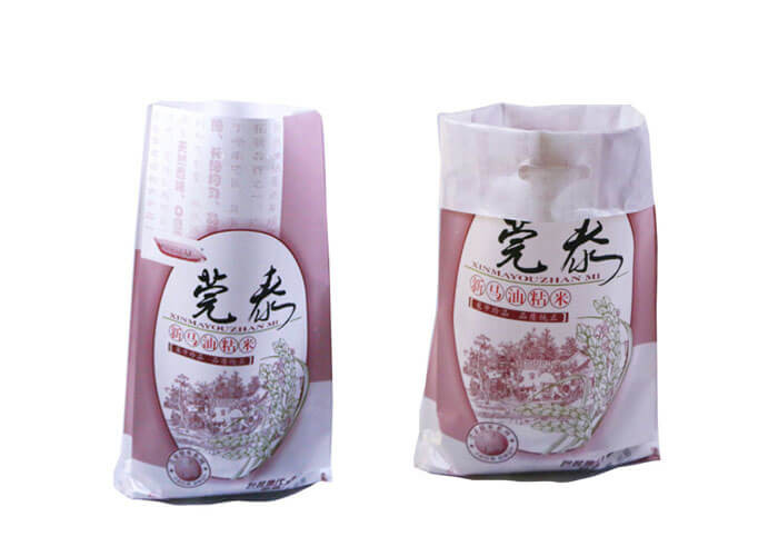 Gravure Printed Polypropylene Packaging Bags For Grain Storage Side Gusset