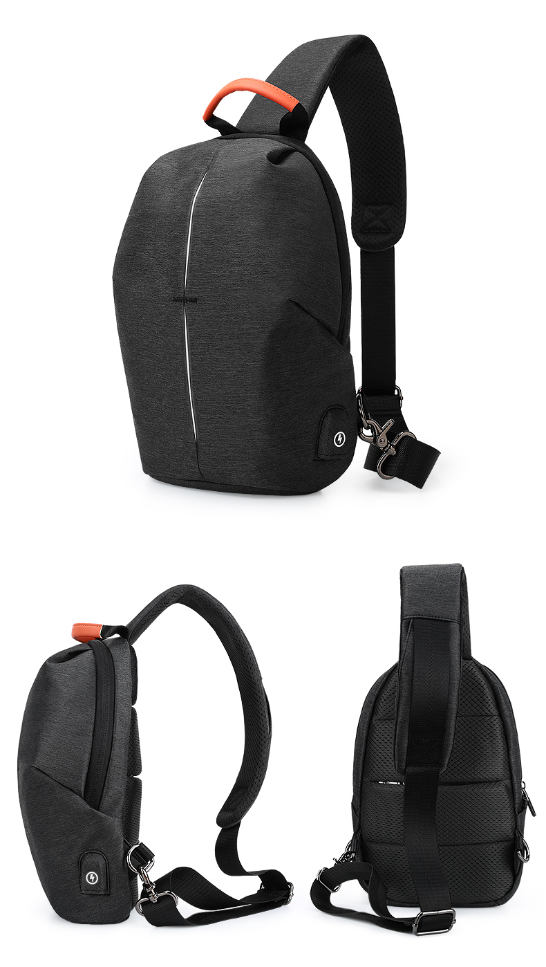 Rainproof Mens Large Sling Bag Cool Sling Bags For Guys Boys OEM / ODM Available