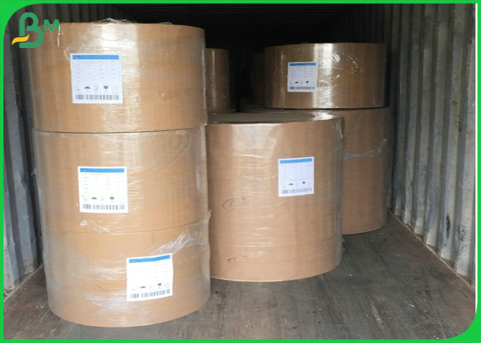 FSC white Recycled Pulp 50gsm Brown Kraft Paper Roll, Virgin Kraft liner board