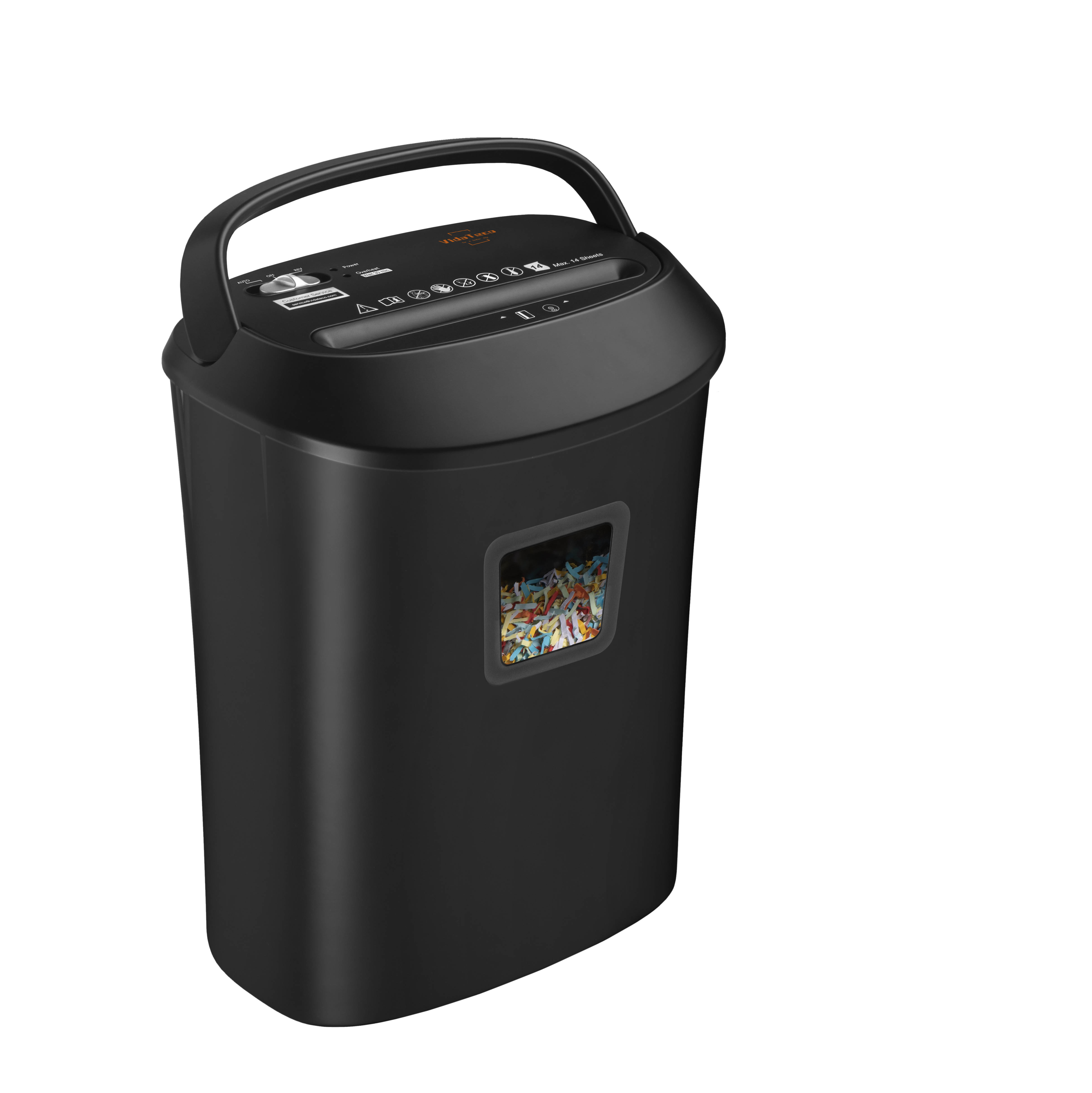 Home and Office Cross Cut Paper Shredder 8-Sheet Capacity Jam Proof 4*38mm Cutting Size