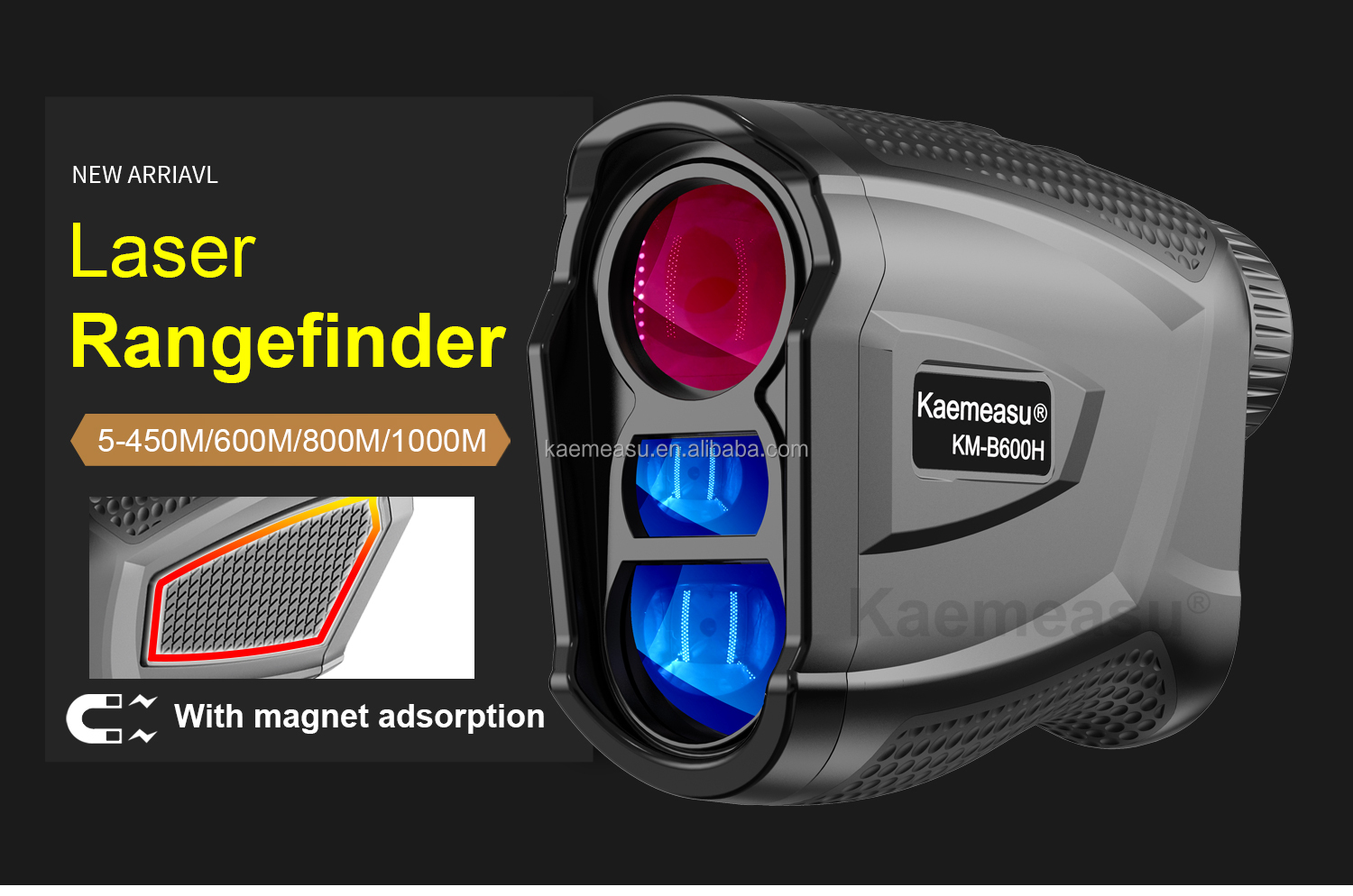 kaemeasu Multifunction Laser Distance Meter Telescope Golf Laser Rangefinder Hunting Electronic Ruler With Magnet Adsorption
