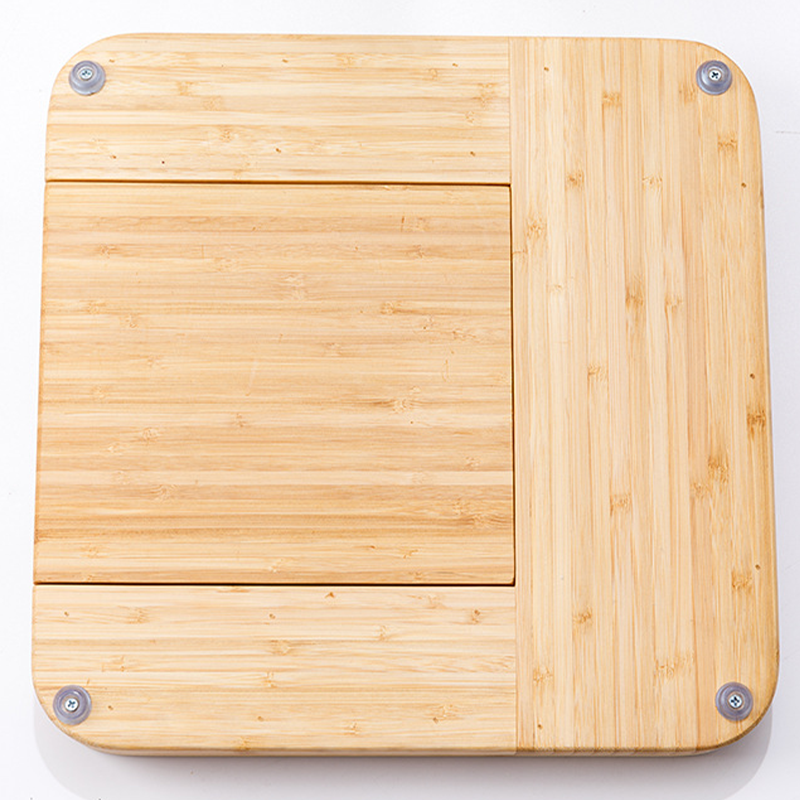 Bamboo Cheese Board and Knife Set Eco-friendly Charcuterie Board with 3 Ceramic Bowls