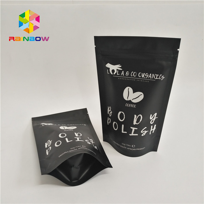 Eco Friendly Kraft Paper Bags Pla Material Zip Lock Bag With Logo Stand Up Pouch Durable High Quality Packaging Bag Stan