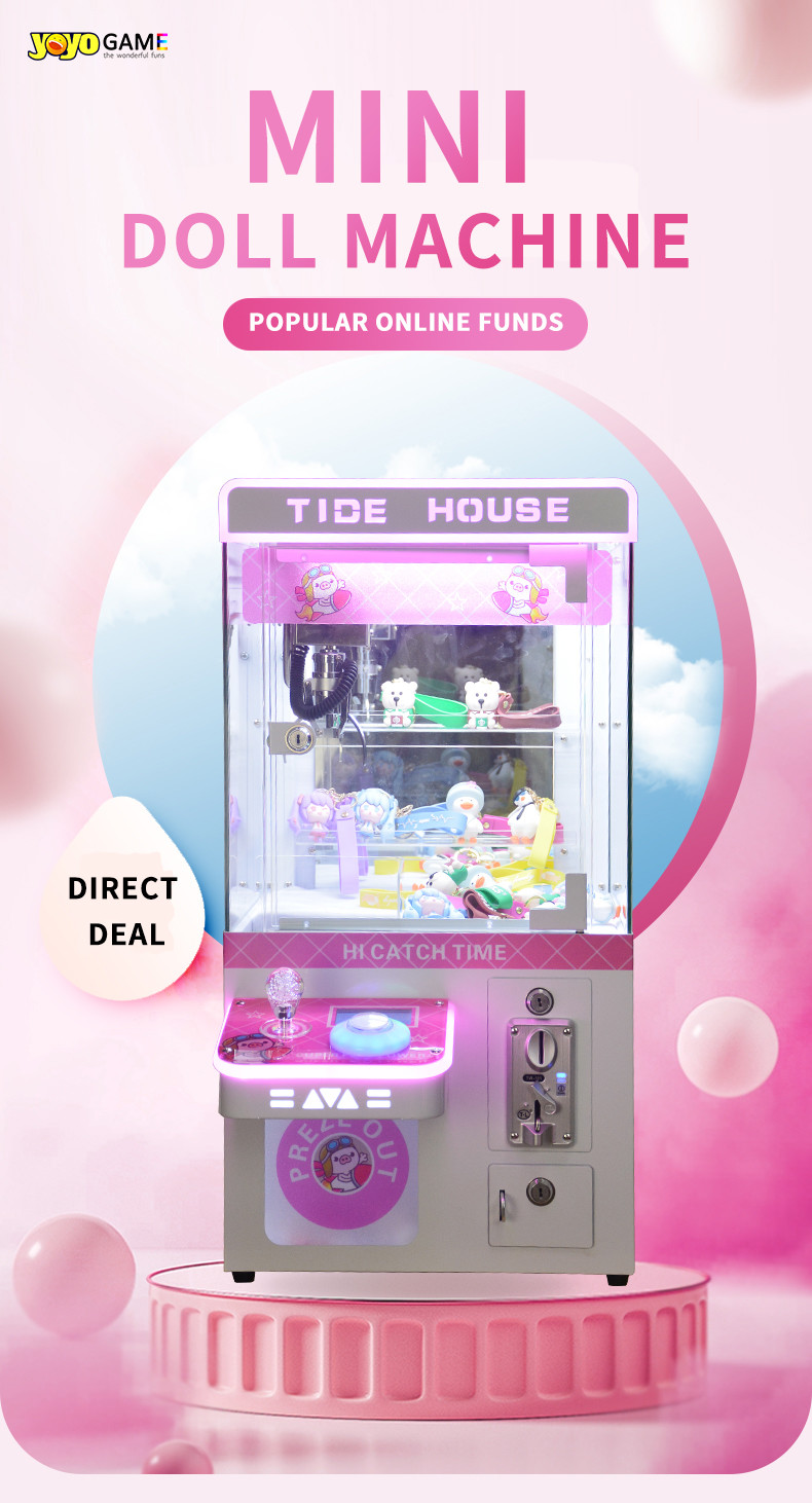 Kids indoor games claw machine small mini claw machine toy for kids shopping mall machine