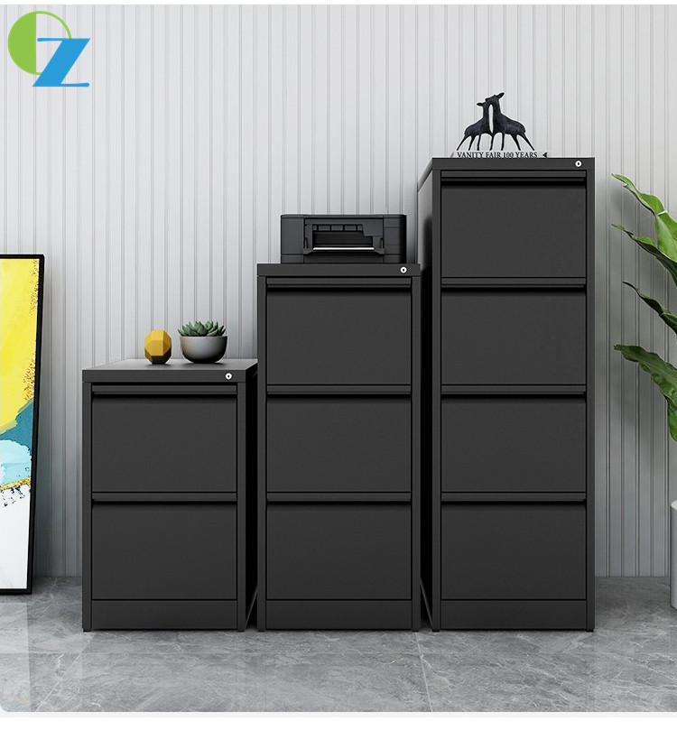 Large Storage 4 Drawer Vertical Filing Cabinet Office Steel Cupboard