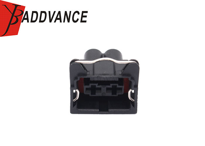 TE AMP 6.3mm(250) Female Black 2 Pin Tyco Junior Power Timer Fuel Injector Connector