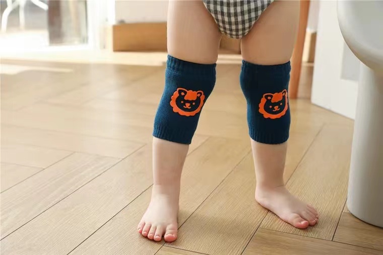 Anti Slip Infant Crawling Knee Pads Anti Drop Cotton Elbow Pads Non Skid